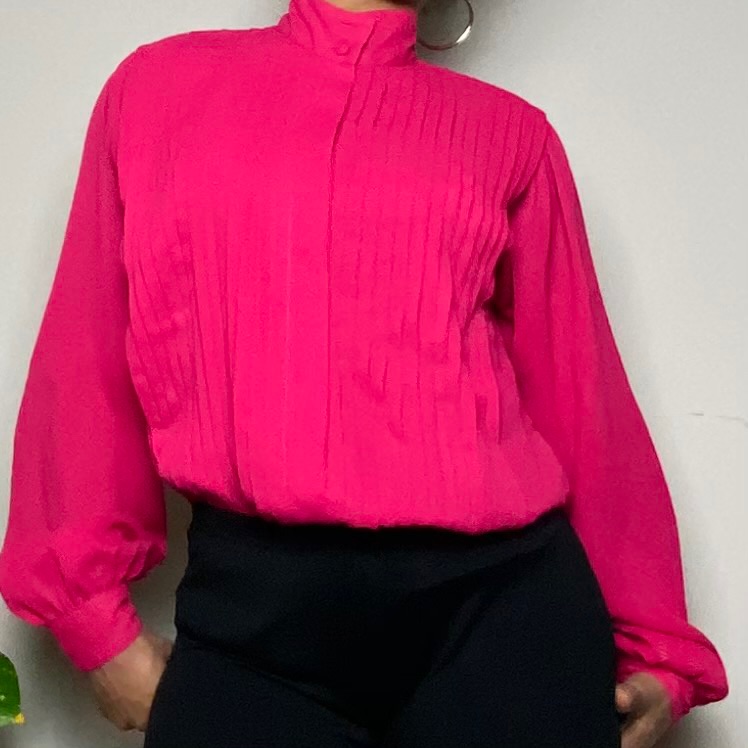 Karen Scott Hot Pink Blouse/Top Size 10